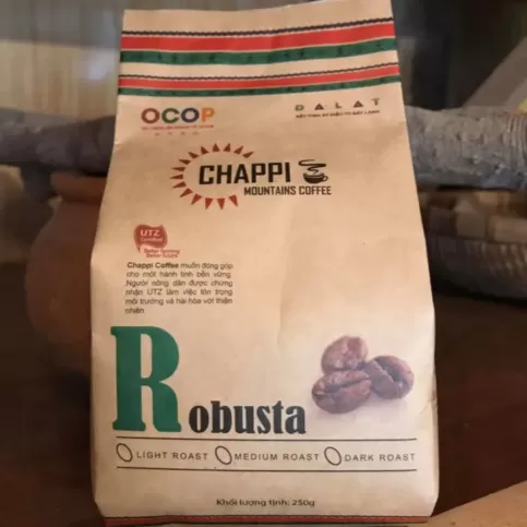 Cà phê bột Robusta Chappi Mountains Coffee
